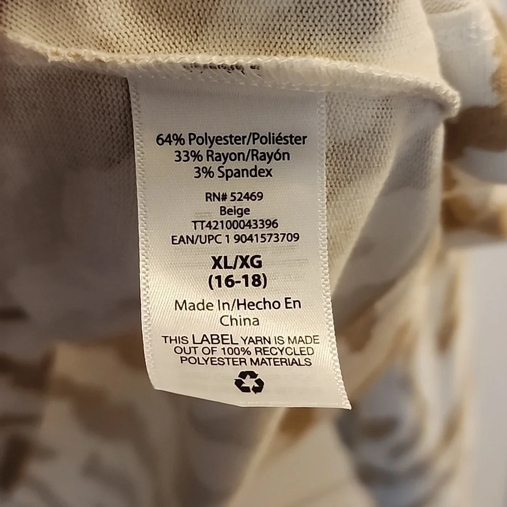Time and Tru long sleeve shirt size XL 16 18 New with tags - Picture 8 of 10